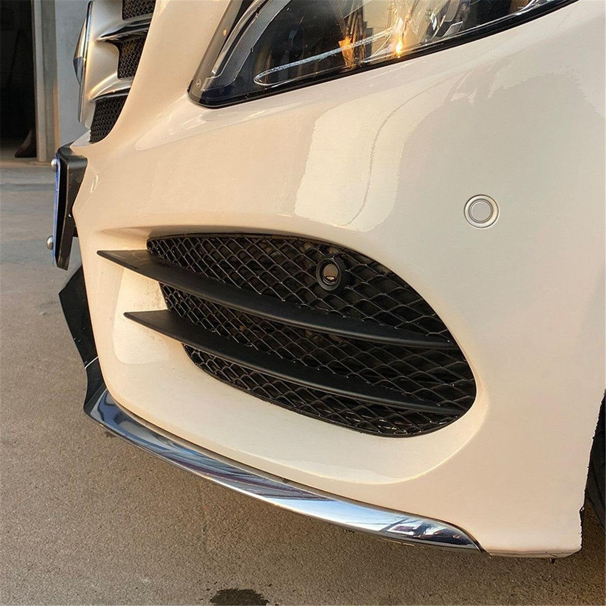 Mercedes C Klasse W205 C180 C200 C220 C250 AMG PACK Grill Mistlamp Bumper Mesh Cover Trim Styling Facelift design