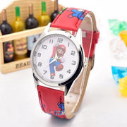 Mario horloge - rood - jump - kinderklok - kinderhorloge - leerklok