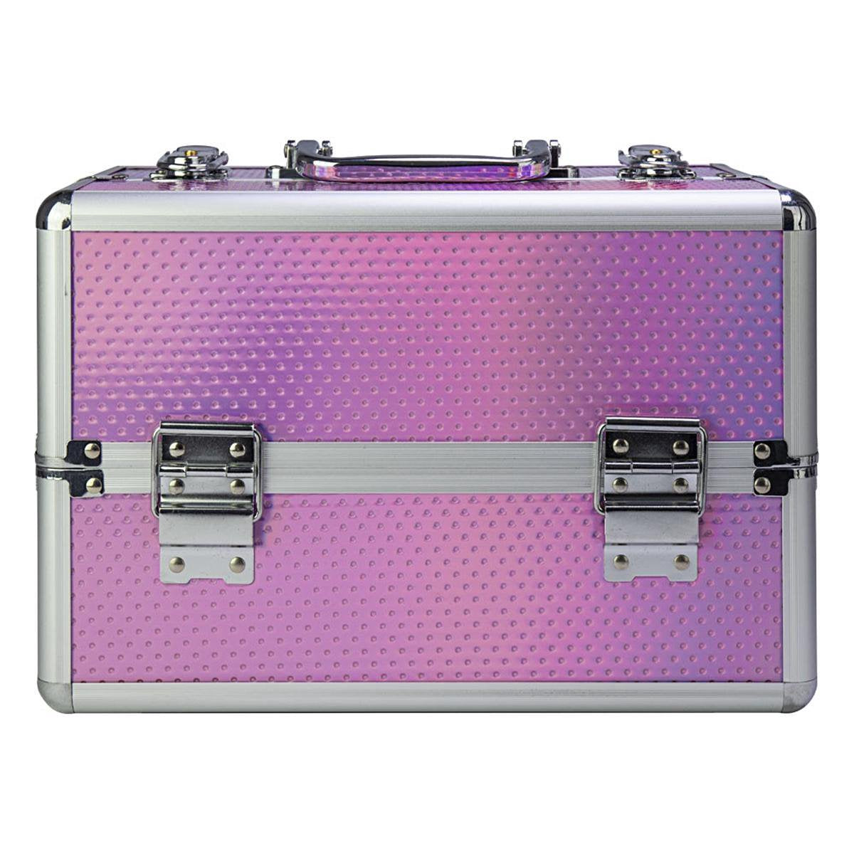 Aluminium Koffer Unicorn dots-Make-up koffer- Beautycase-Visagie koffer - Cosmetica koffer - Beauty case - Nagelstyliste koffer - Make up case- Manicure