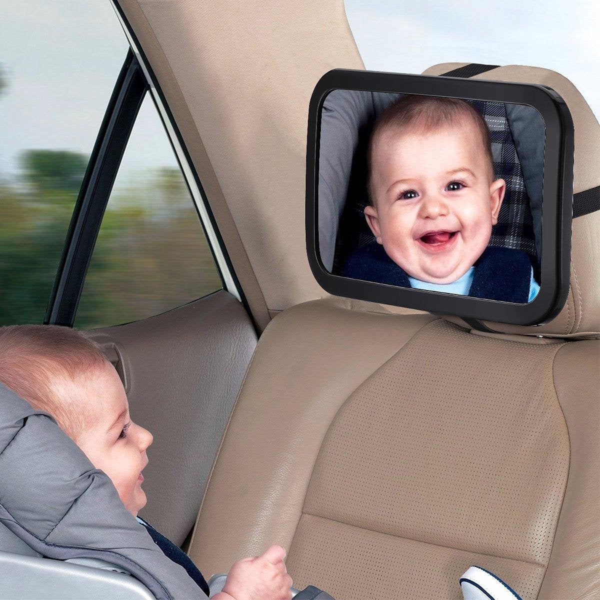 Baby Auto Spiegel XL - Baby on board - Achteruitkijkspiegel  - Autostoel achterbank