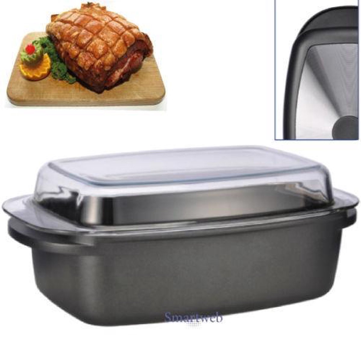Haushalt  24203 - Braadpan - aluminium - antiaanbaklaag - 6 liter