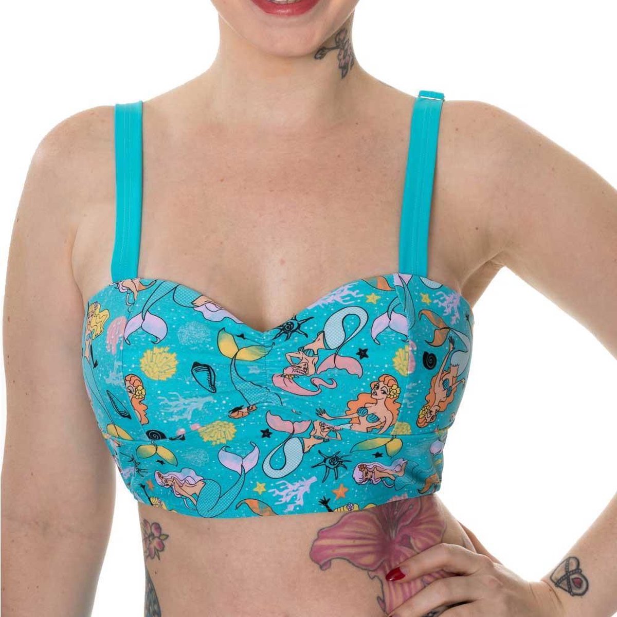 Banned Bikinitop -S- Unforgettable Zeemeermin Multicolours/Blauw
