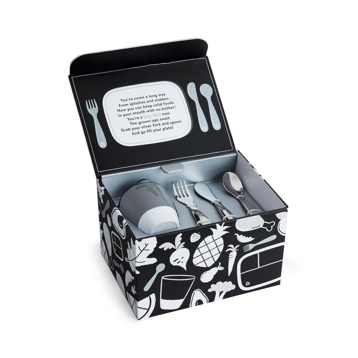 Munchkin Grown ups Kinderservies - 7-delig - Zilverkleurig