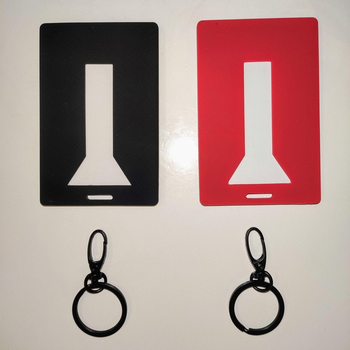 Tesla Model 3 siliconen kaartsleutel houder / sleutelhanger - Rood