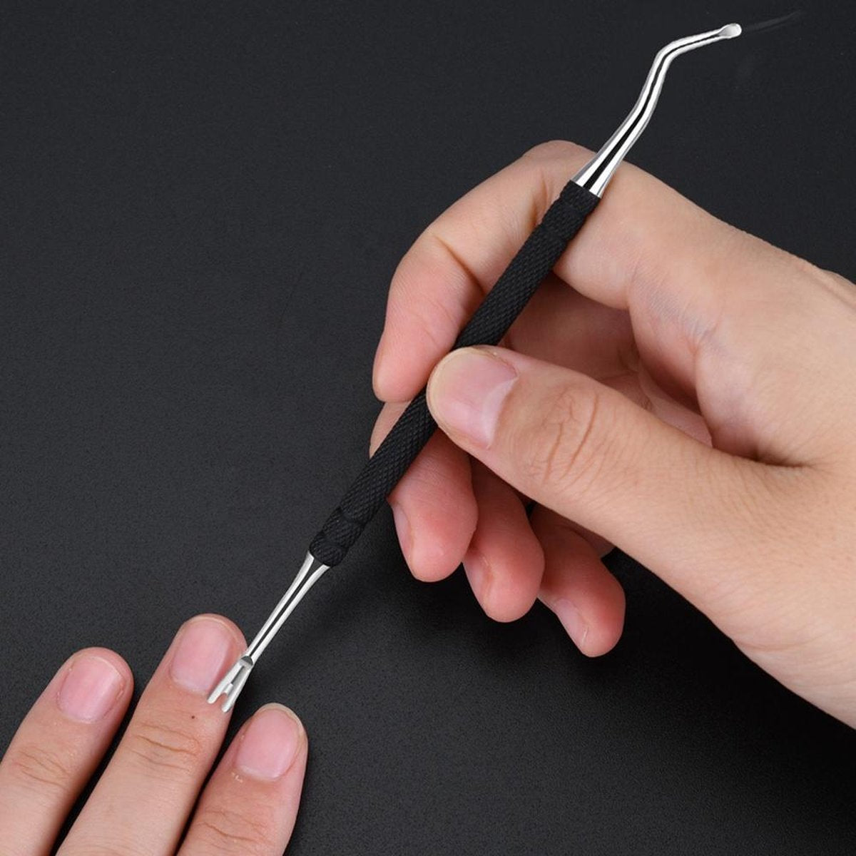 Medies - professionele cuticle pusher | nagelriemduwer | nagelriem | bokkenpootje |metalen bokkenpoot | cuticle pusher and nail cleaner | bokkenpootje nagels | bokkenpoot | bokkenpootje | cuticle remover |  - goede grip & individueel verpakt
