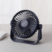 D605 Windsnelheid instelbare draagbare desktopventilator met vier niveaus (blauw)