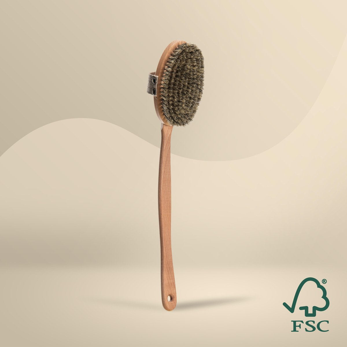Dry Brushing Huidborstel - Afneembare Steel - 100% Natuurlijk - Normale Huid - Duurzaam Hout - Anti Cellulitis Apparaat - Douche en Badborstel - Droogborstel - Doucheborstel Rugborstel - Lichaamsborstel - Cellulite Borstel - NATURE’S groove®