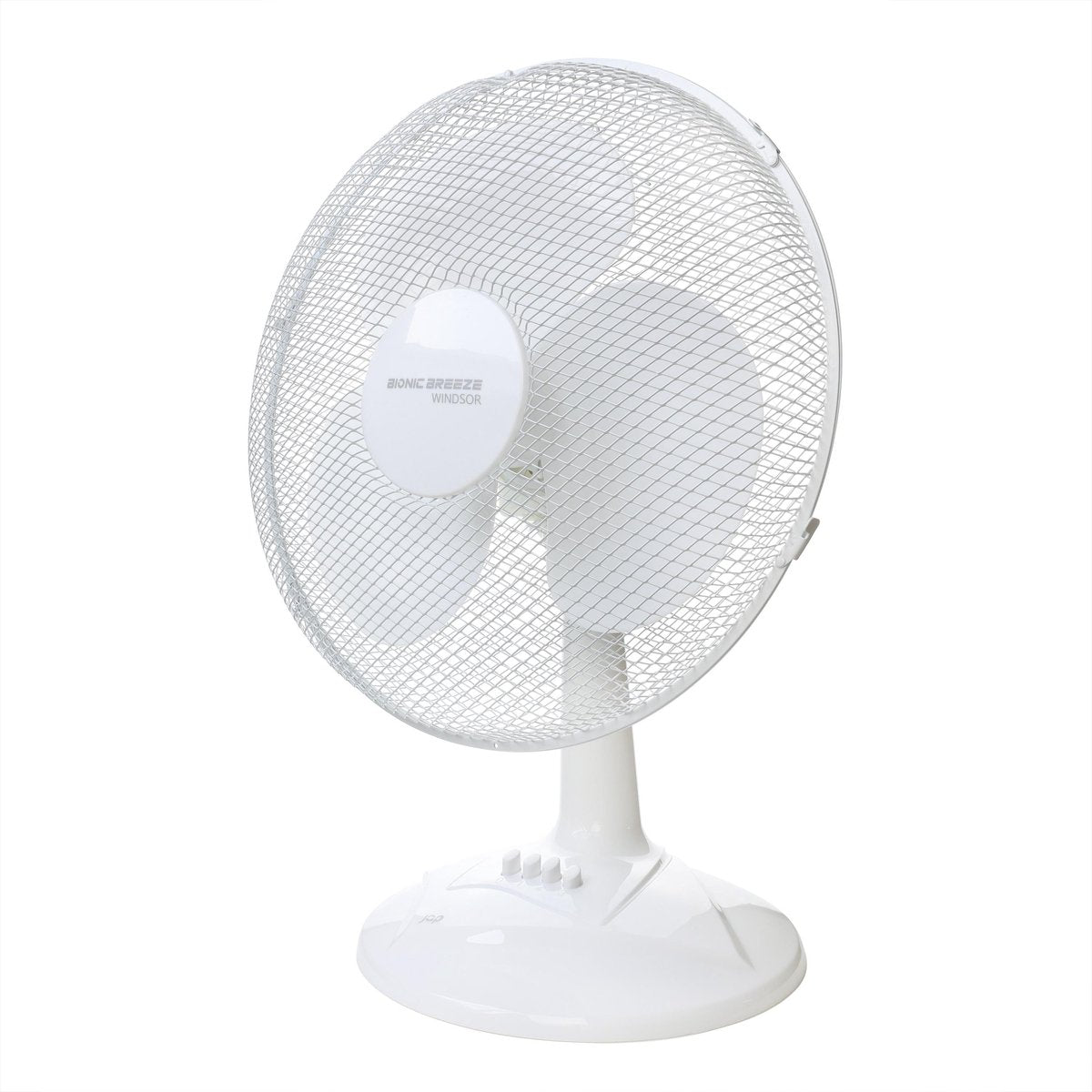 JAP Windsor - Stille tafelventilator - Ventilator staand - Oscillerende statiefventilator - 3 snelheden - Wit