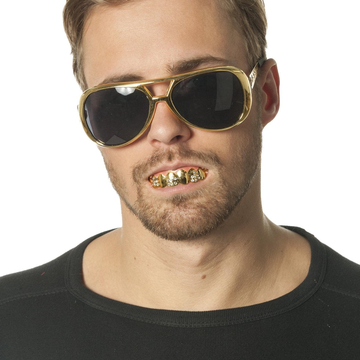 Gebit goud met steentjes