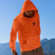 EK Hoodie Black Lion Chest (MAAT XL - UNISEKS FIT) | Oranje Outfit | WK & EK Feestkleding