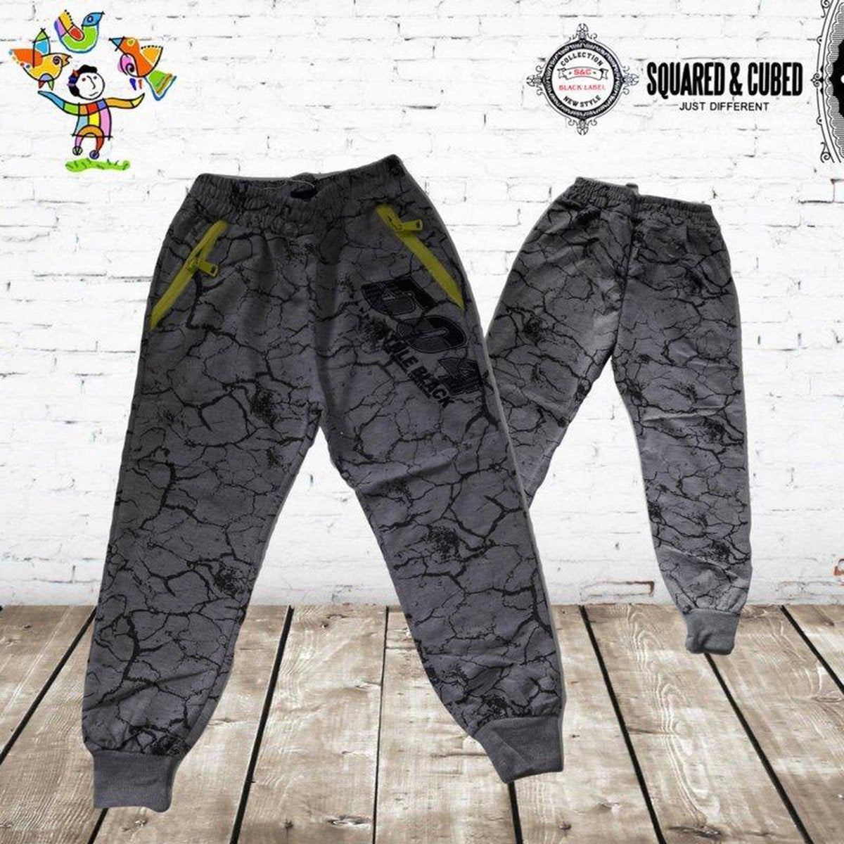 S&C Jongens joggingbroek 504 grijs 98/104 - 98/104