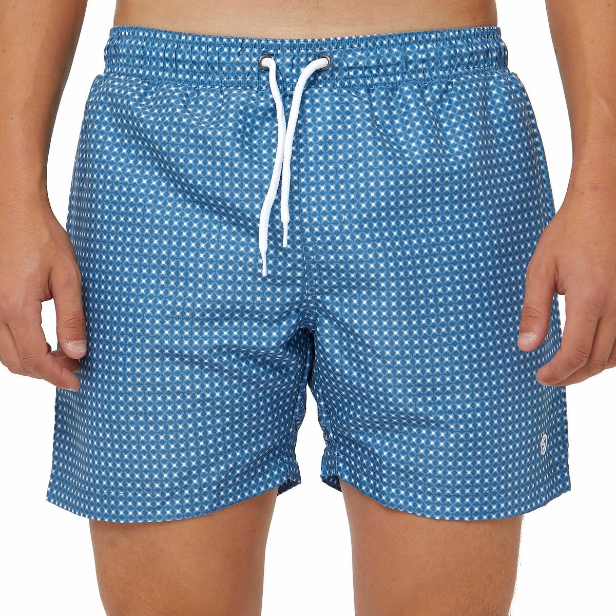 Spex Tide Zwemshort / Zwembroek - Blauw/Wit Heren - Maat S