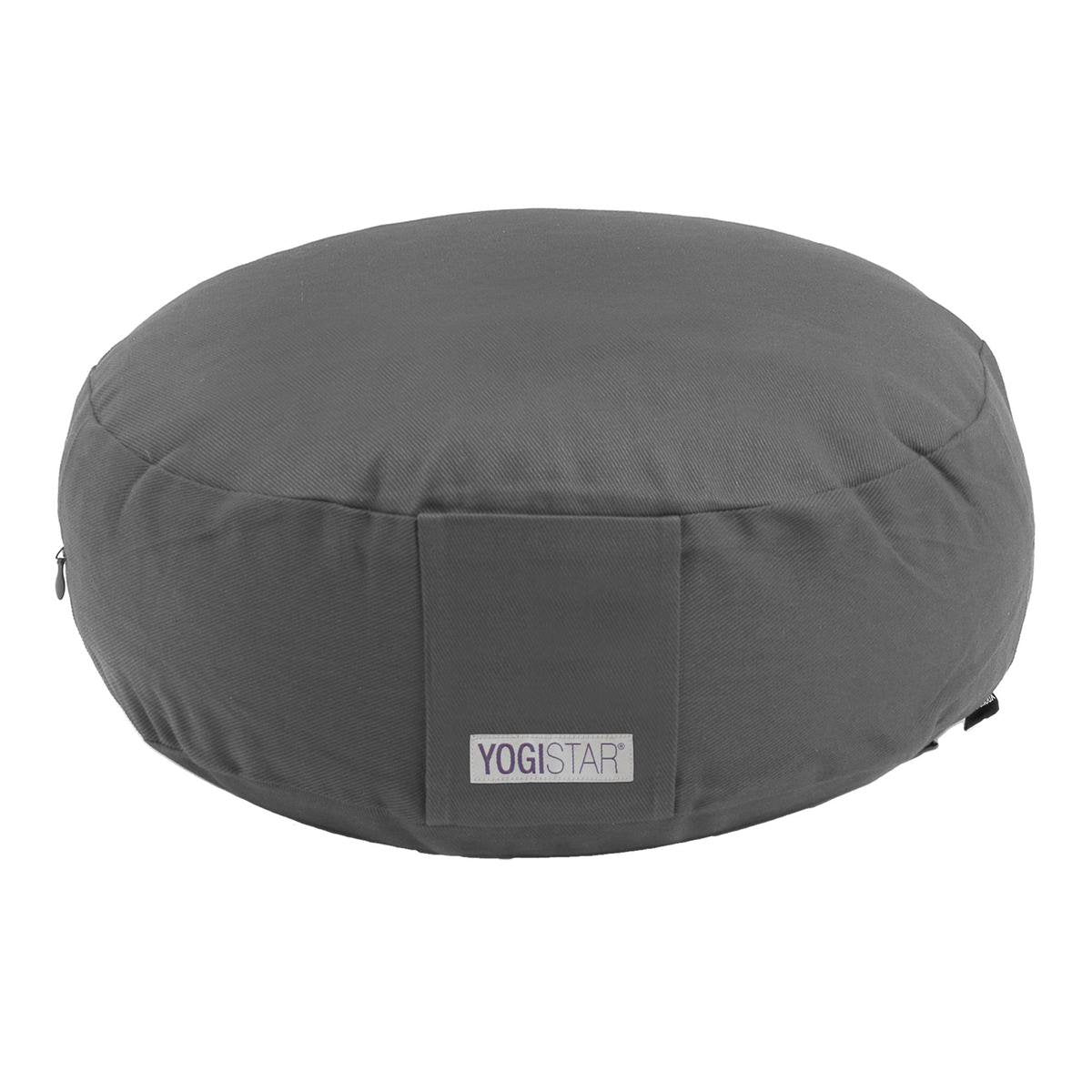 Meditatiekussen - rond graphite Meditatiekussen YOGISTAR