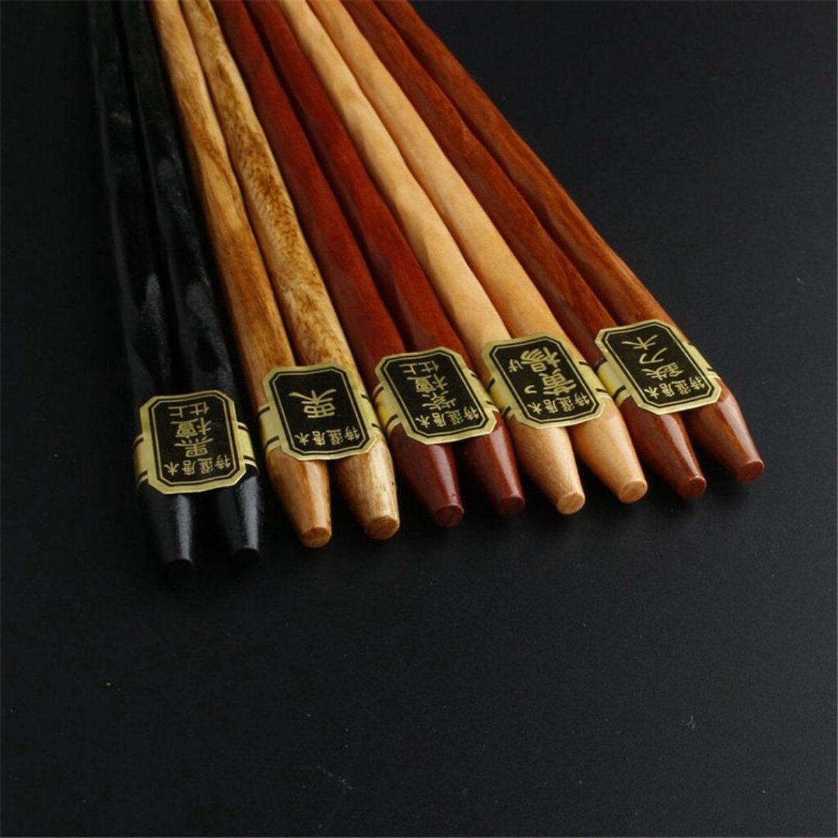 筷子 Chopsticks - Eetstokjes - Chopstick Vaatwasserbestendig - Kinderen - Set van 5 Paar - Traditioneel Hout