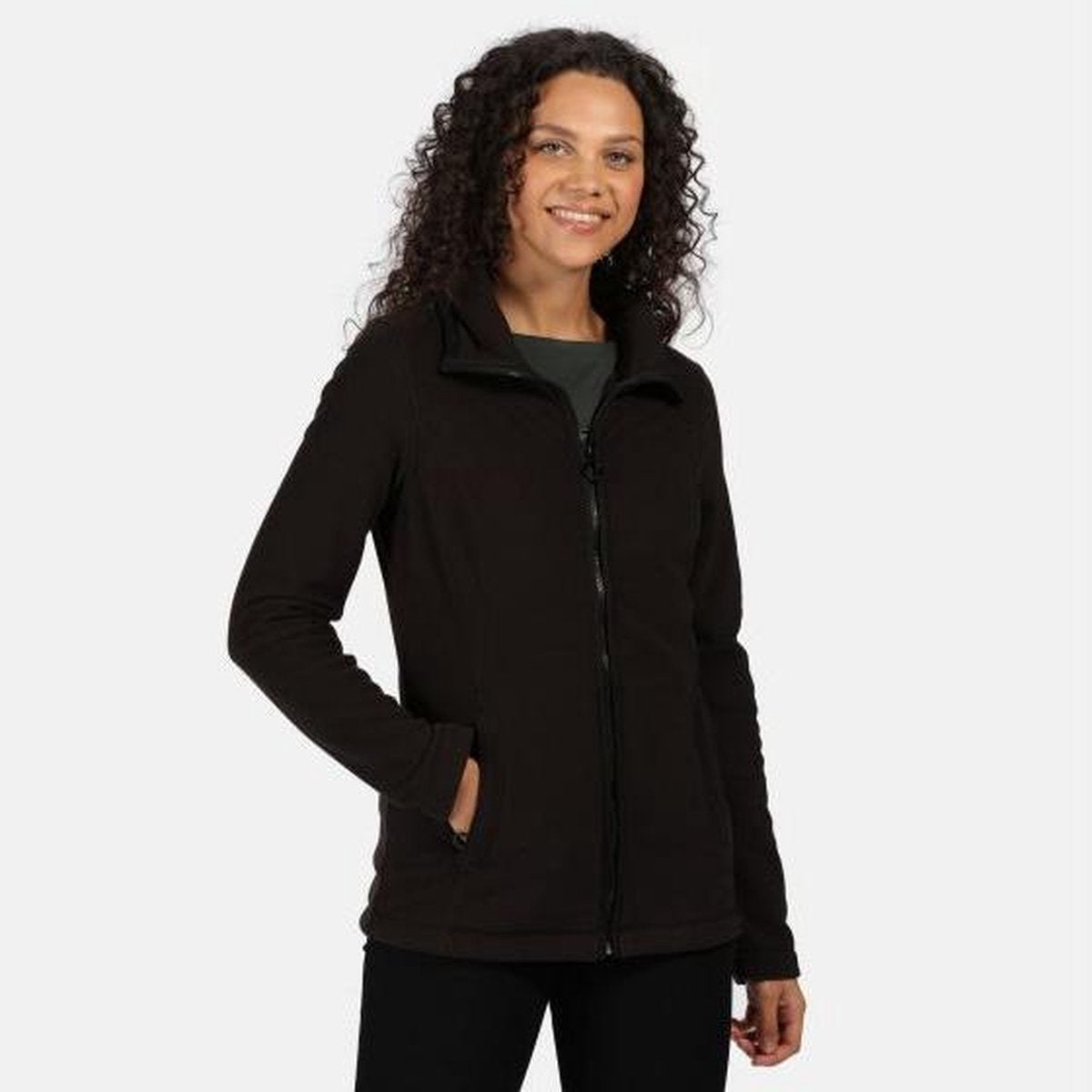 Fayona fleece met rits over de volle lengte van Regatta voor dames met roségouden rits
