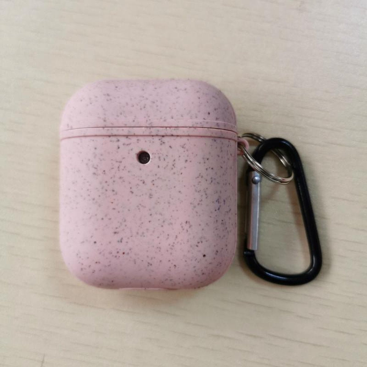 Airpod Hoesje | Milieuvriendelijk | Biologisch Afbreekbaar | Tarwevezel Bamboe Bamboevezel| Duurzaam | Roze