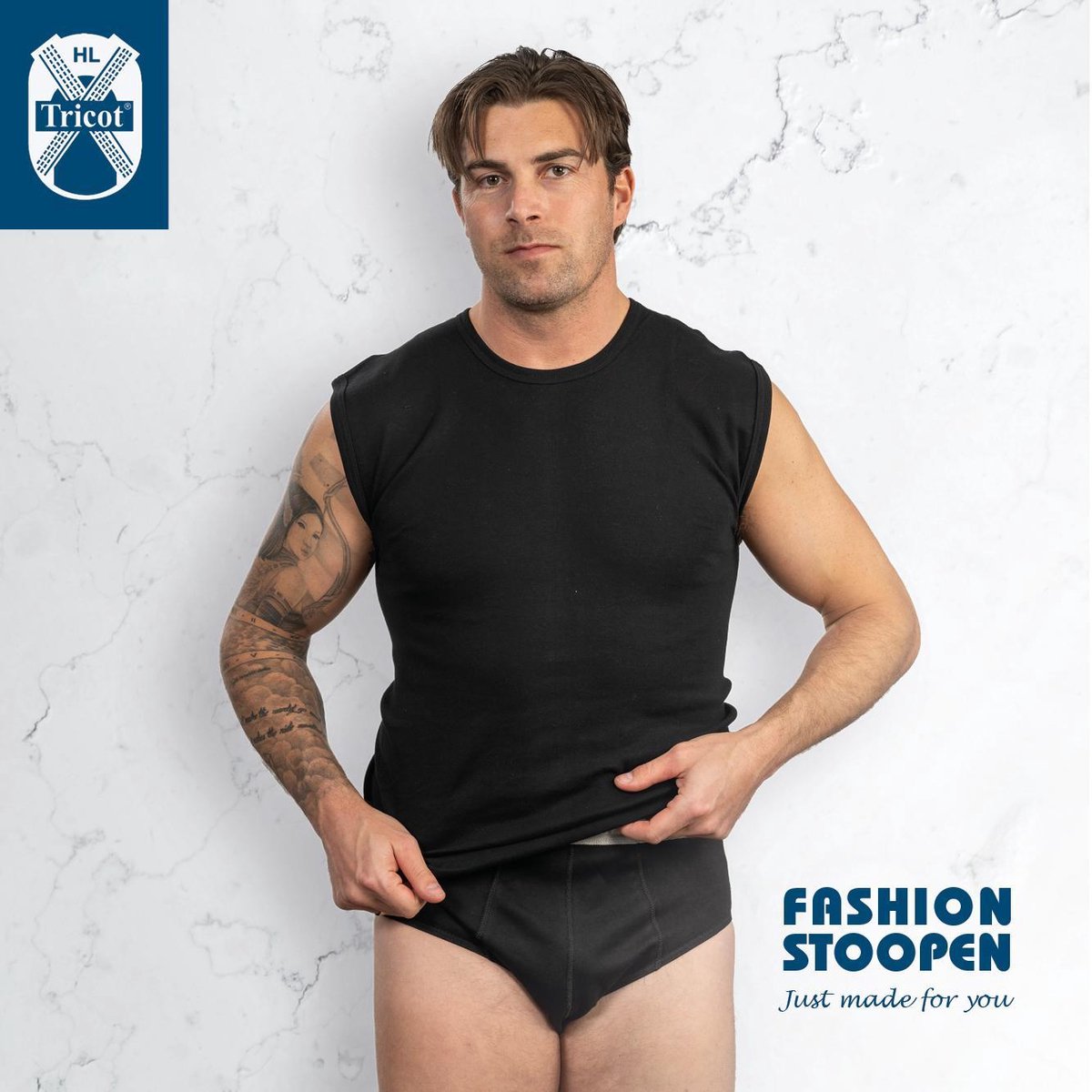 Slip active zwart -XXL