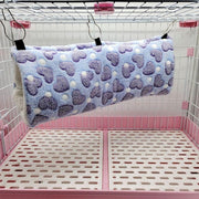 Knaagdieren Tunnel Plushe XL - Hartjes - Paars - 50 x 18