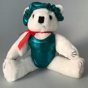 Dreamlight Turn Beertje met Turnpakje en Haarwokkel - 30 cm - Teal Groen