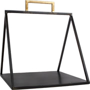Dulaire Etagere/Dienblad Zwart metaal Goud 31.5 cm