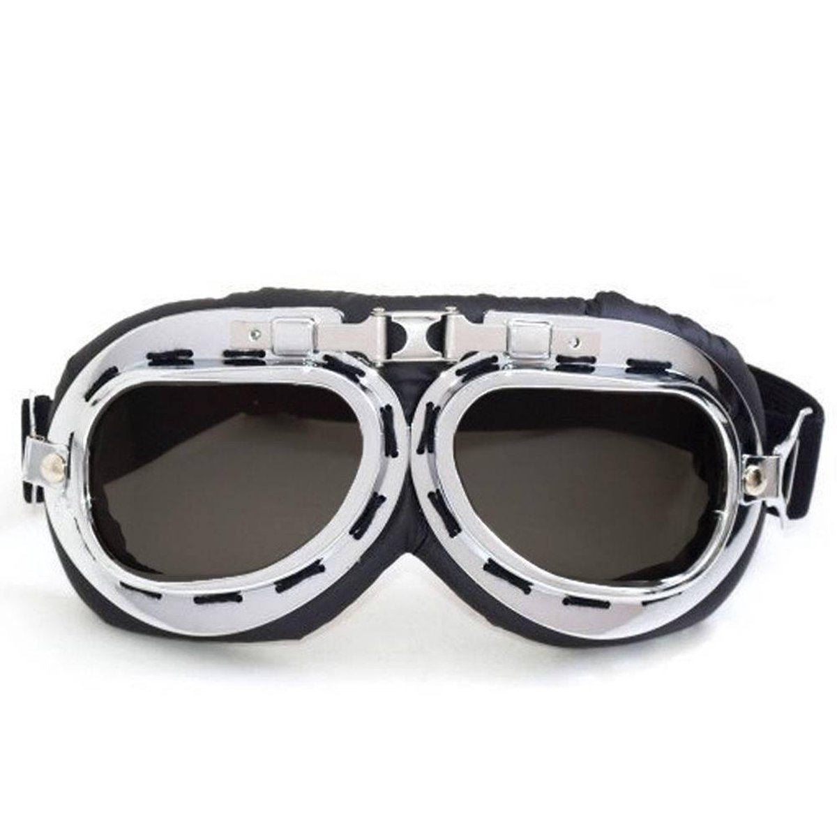 CRG chrome motorbril - smoke glas