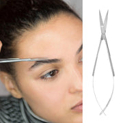 BeautyTools Professionele Veerschaar - Wenkbrauw schaartje / Wenkbrauw Trimmer/ Eyebrow Scissor - Recht snijvlak - 12 cm (NS-0881) INOX