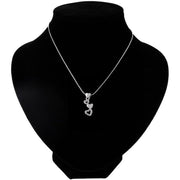 Kinderketting zilverkleurig met hartjes