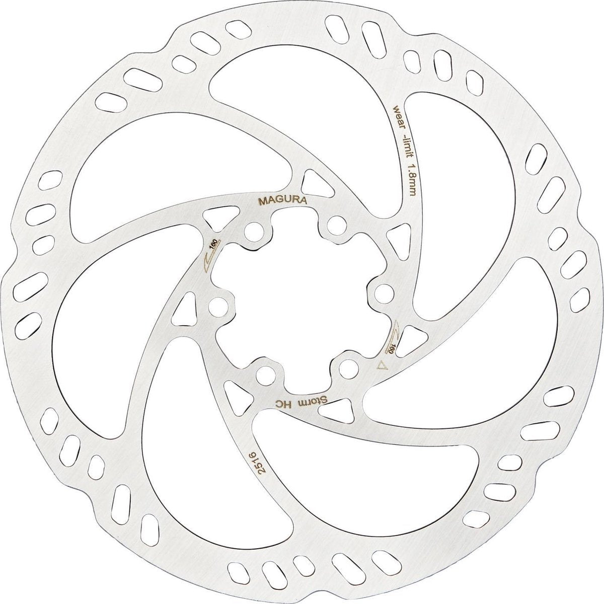 Remschijf rotor storm hc 160mm 6 gaats