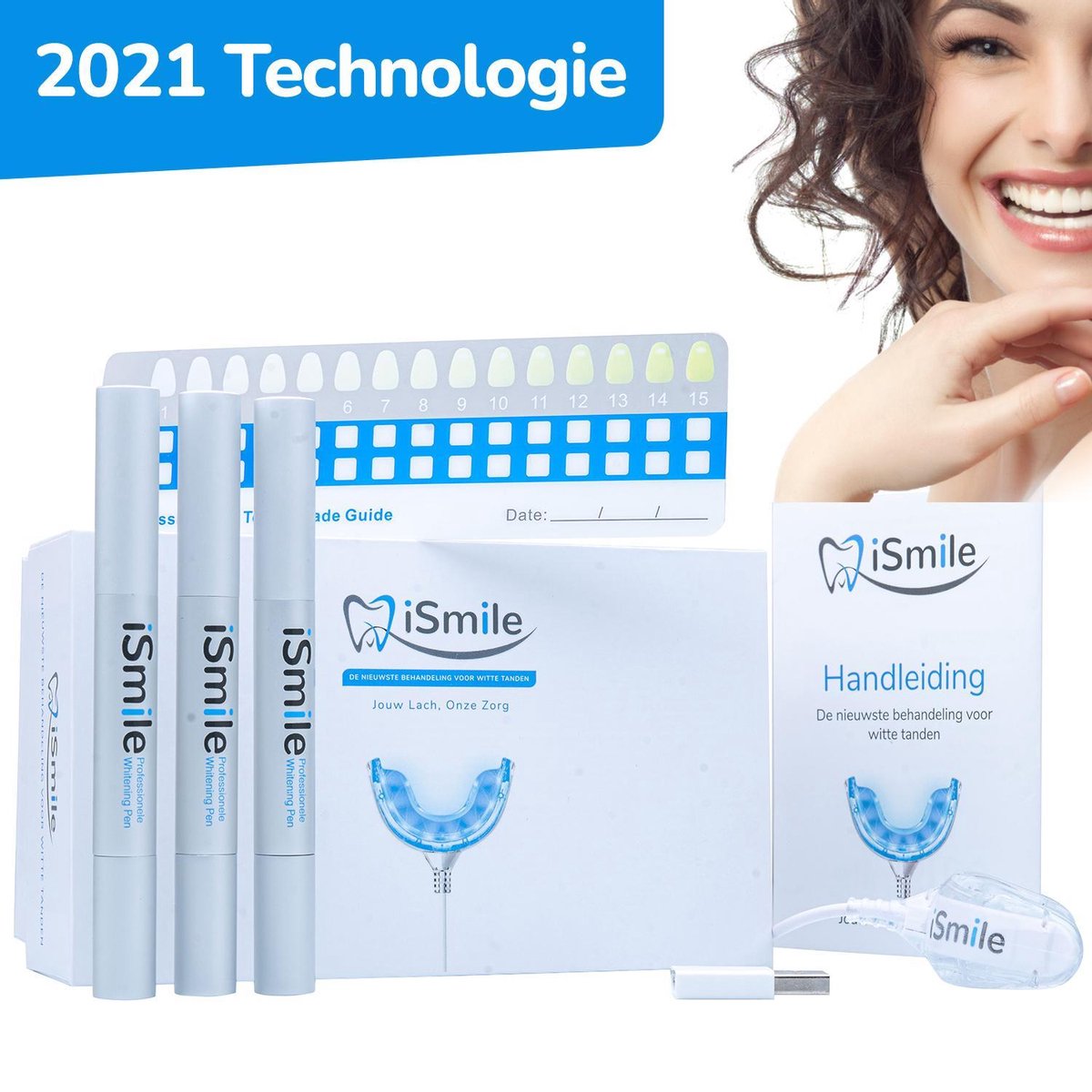 iSmile® Professionele Tandenbleekset - Veilig Tanden Bleken - Zonder Peroxide - Witte Tanden  - Teeth Whitening