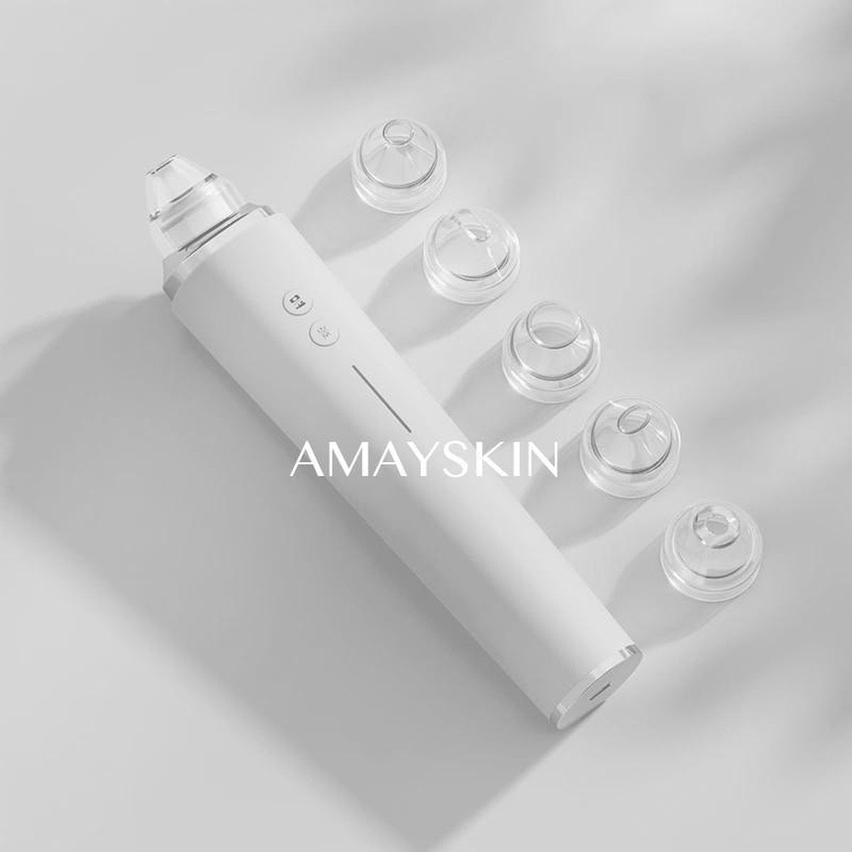 Amayskin Witte poriënreiniger inc. gratis gift| Verstopte Poriën | Blackhead remover | Full HD camera - Bekijk live via je iOS of Android smartphone - Mee-eters comedonen acne en puistjes - Vacuüm gezichtsreiniger - Microdermabrasie - Neusstrips