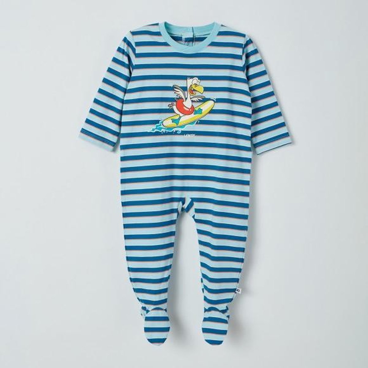 Woody - Romper - Zeemeeuw - multicolor gestreept - 211-3-RBF-S/924 - 3m