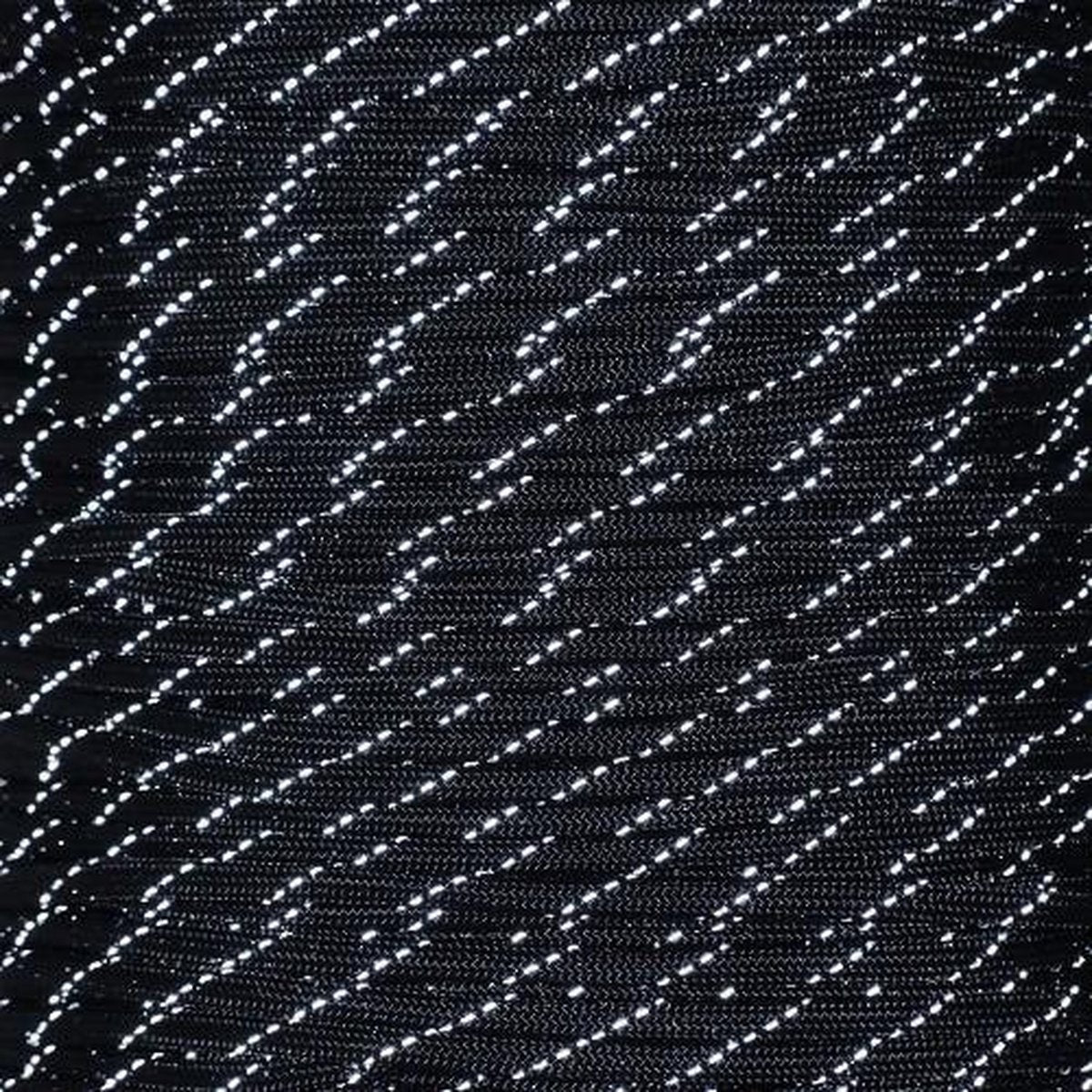 Rol 100 meter - Zwart Reflecterend Paracord 550 - #56