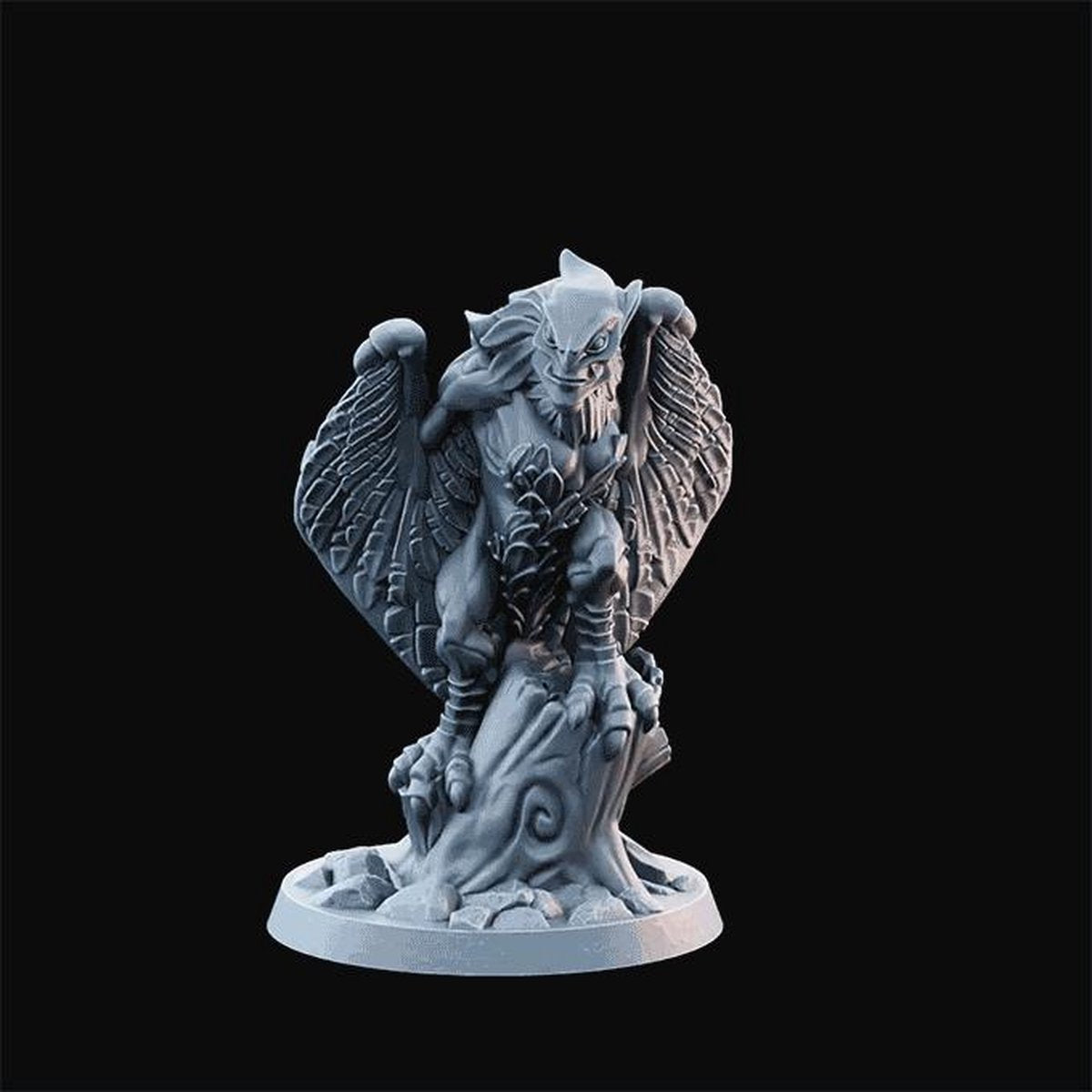 3D Printed Miniature - Harpy03 - Dungeons & Dragons - Desolate Plains KS