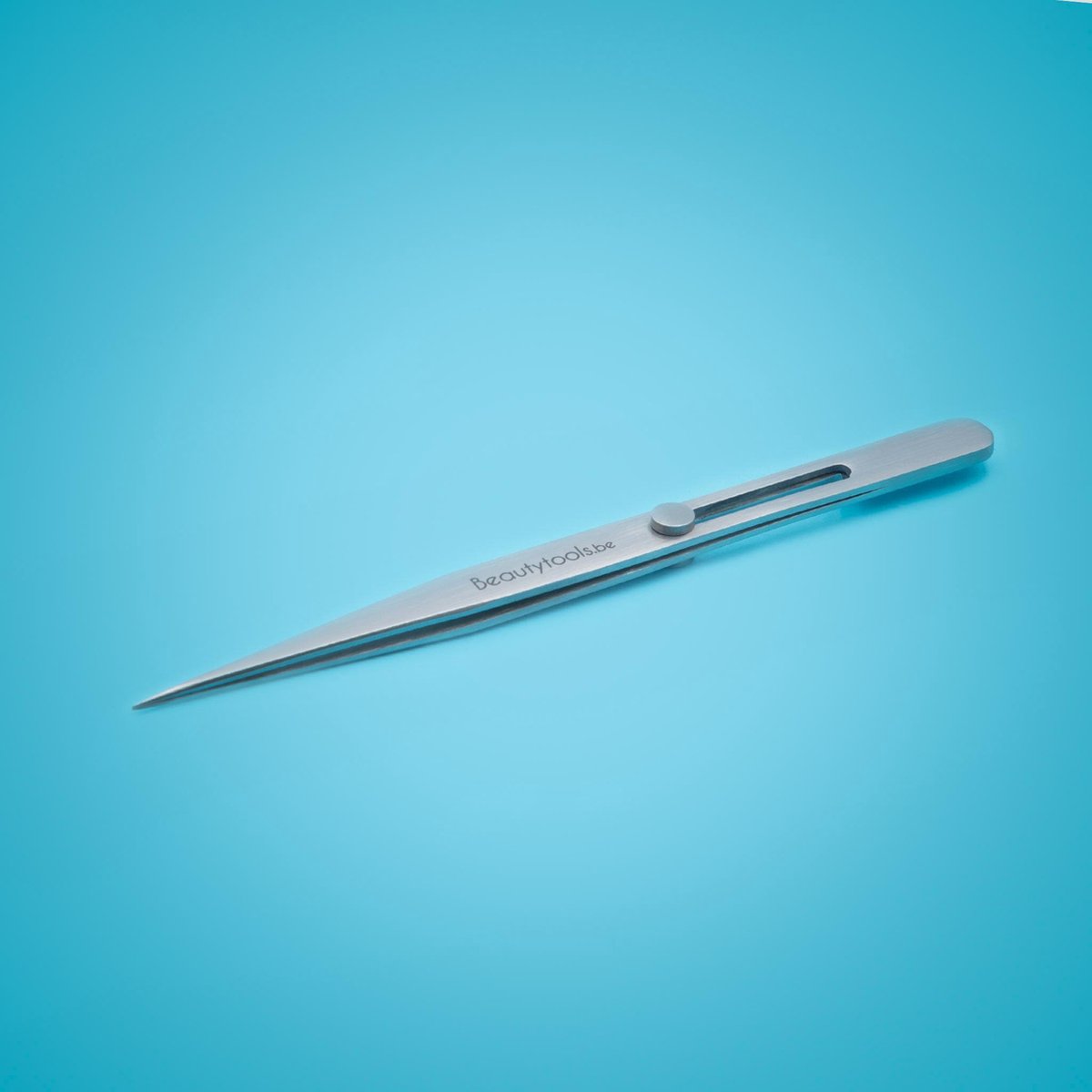 Beautytools LOCK-PRECISION Puntpincet/Rechte Pincet (Vergrendelbaar) (15.5 cm) - (PT-0973)