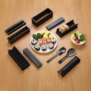 Sushi Maker | Sushi Servies l Sushi Set | Sushi Kit | Sushi | Sushi roller | XXL sushi set | Sushi kit 10-delig | Sushi maken | Kunststof | Zwart |