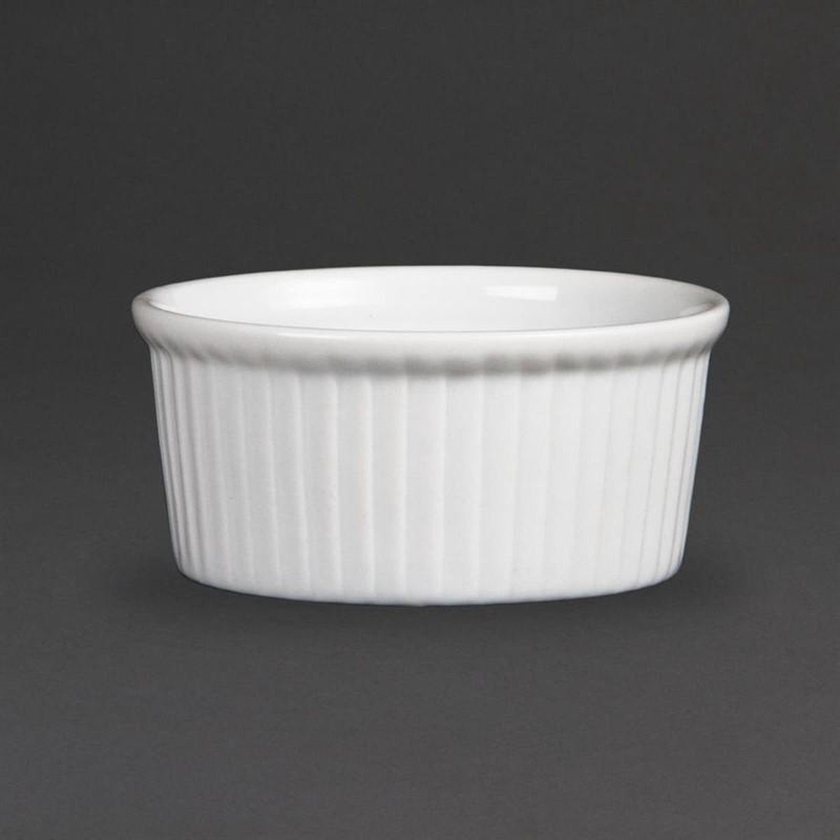 6x Crème brulée schaaltje / Ramekin - 9 cm - Olympia - geschikt voor oven