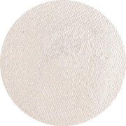 Aqua facepaint 45gr zilverwit met glit.