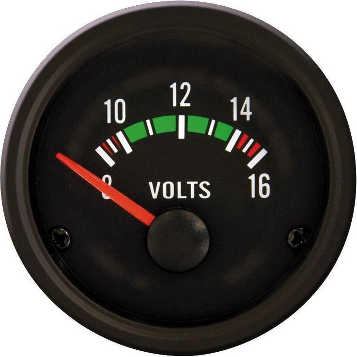 Autostyle Voltmeter 52 Mm 12 Volt Zwart