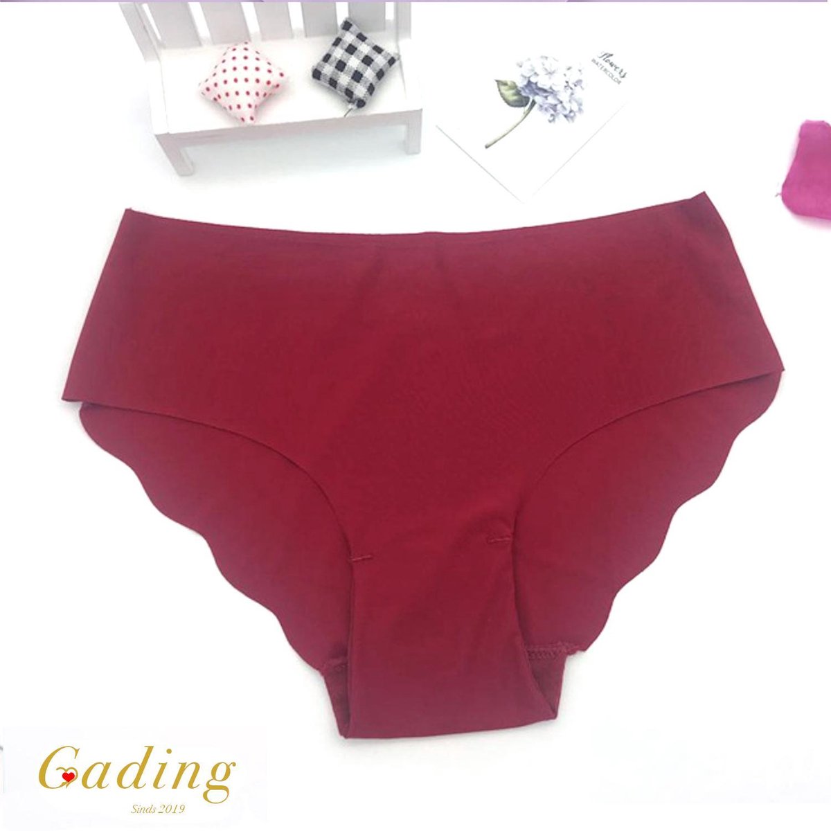 Gading onderbroeken dames ondergoed slips- Wijn rood-M/L