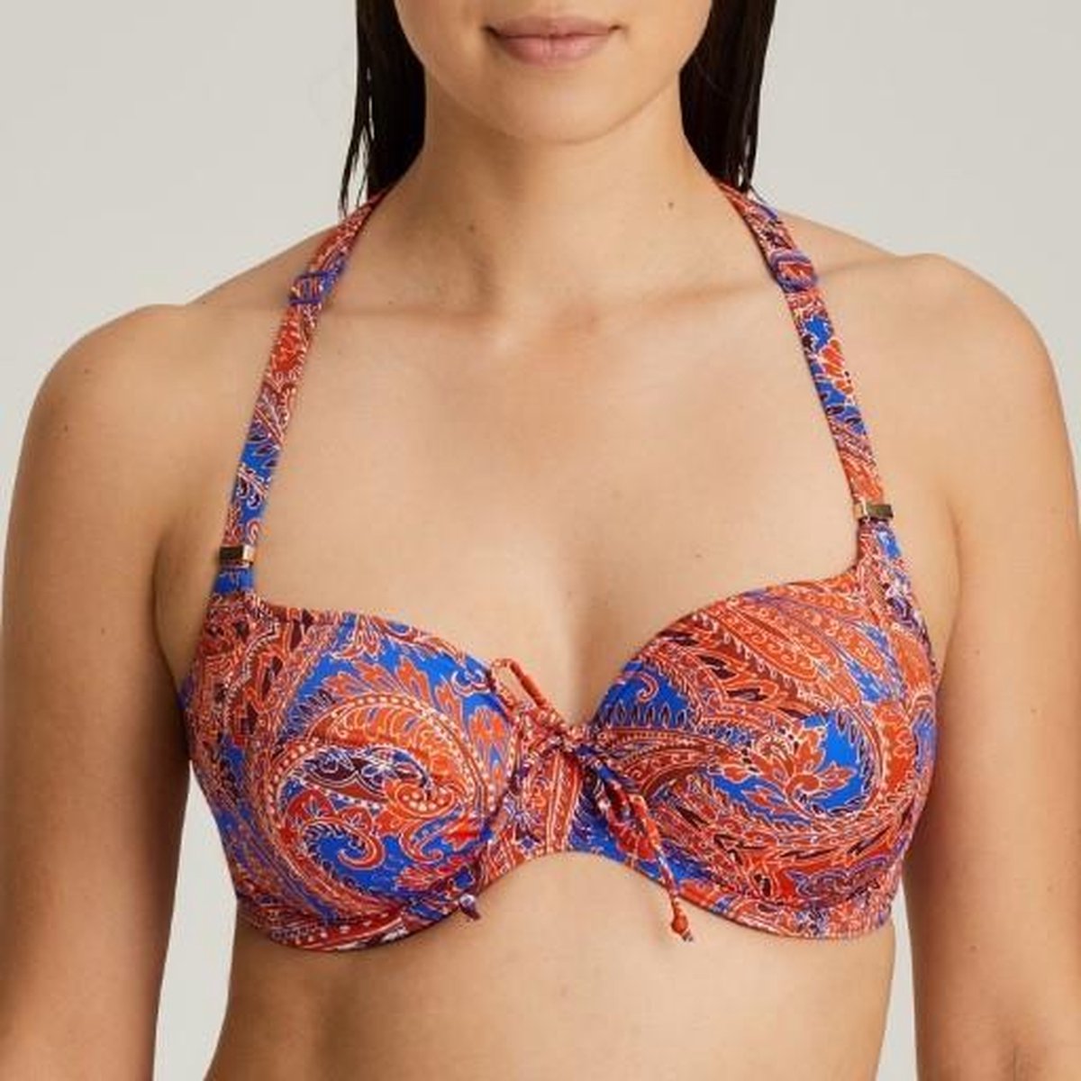 Casablanca Bikini Top 4006410 Blue Spice