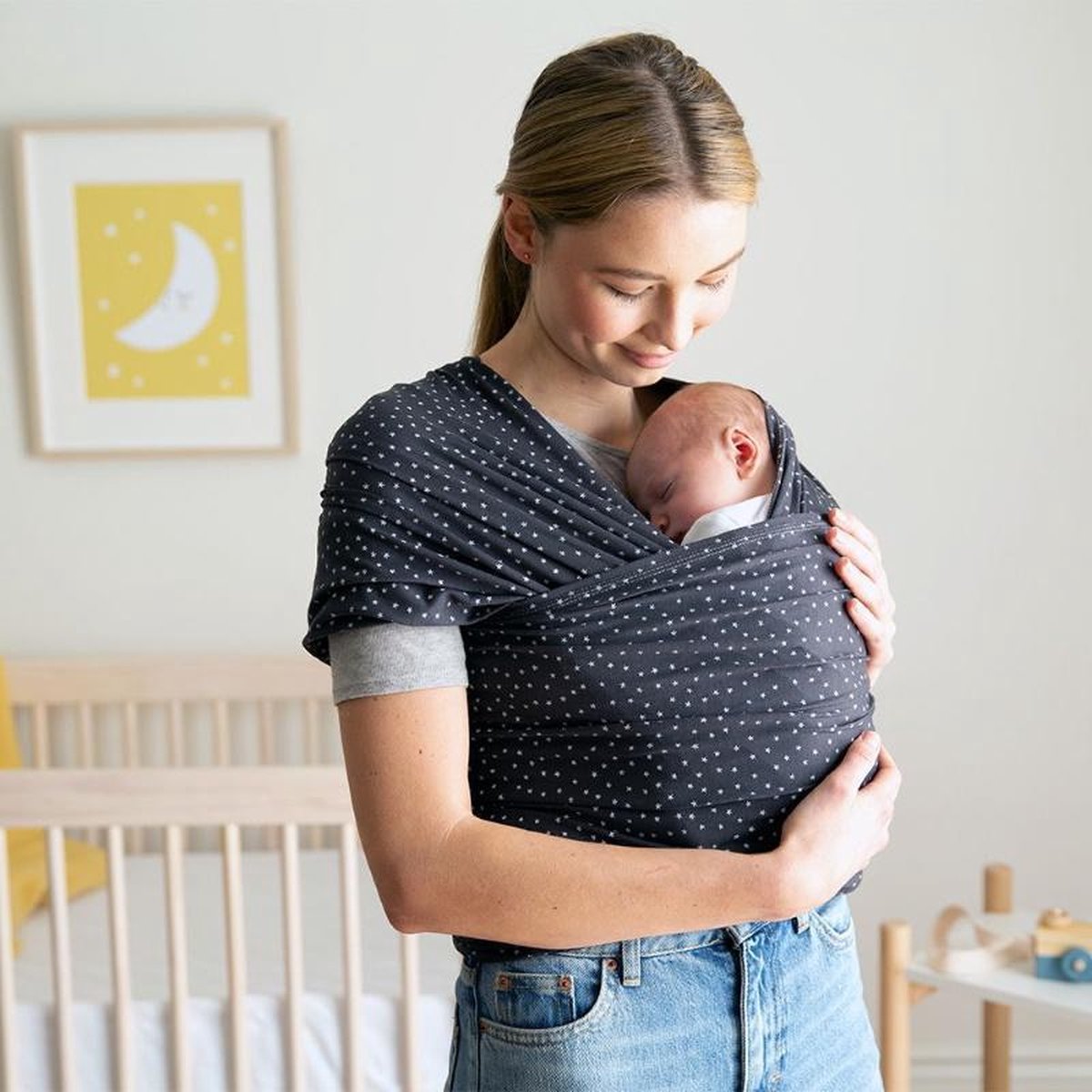 Ergobaby Aura Twinkle Grey baby draagdoek