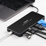 Sounix 9 in1 USB C HUB PRO - Type C Naar HDMI - VGA- DP - 2x Type C - 2 x USB 3.0