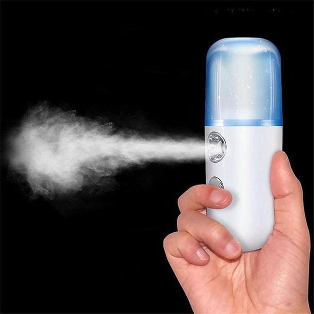 Luxe Mini draagbare gezichtssauna - humidifier - nano facial sprayer - mistmaker  - cadeautip - gift - geschenk - inclusief usb oplader - gezichtsbevochtiger - huidverzorging - ontspanning  -  gezichtssauna - nano - steamy - face steam