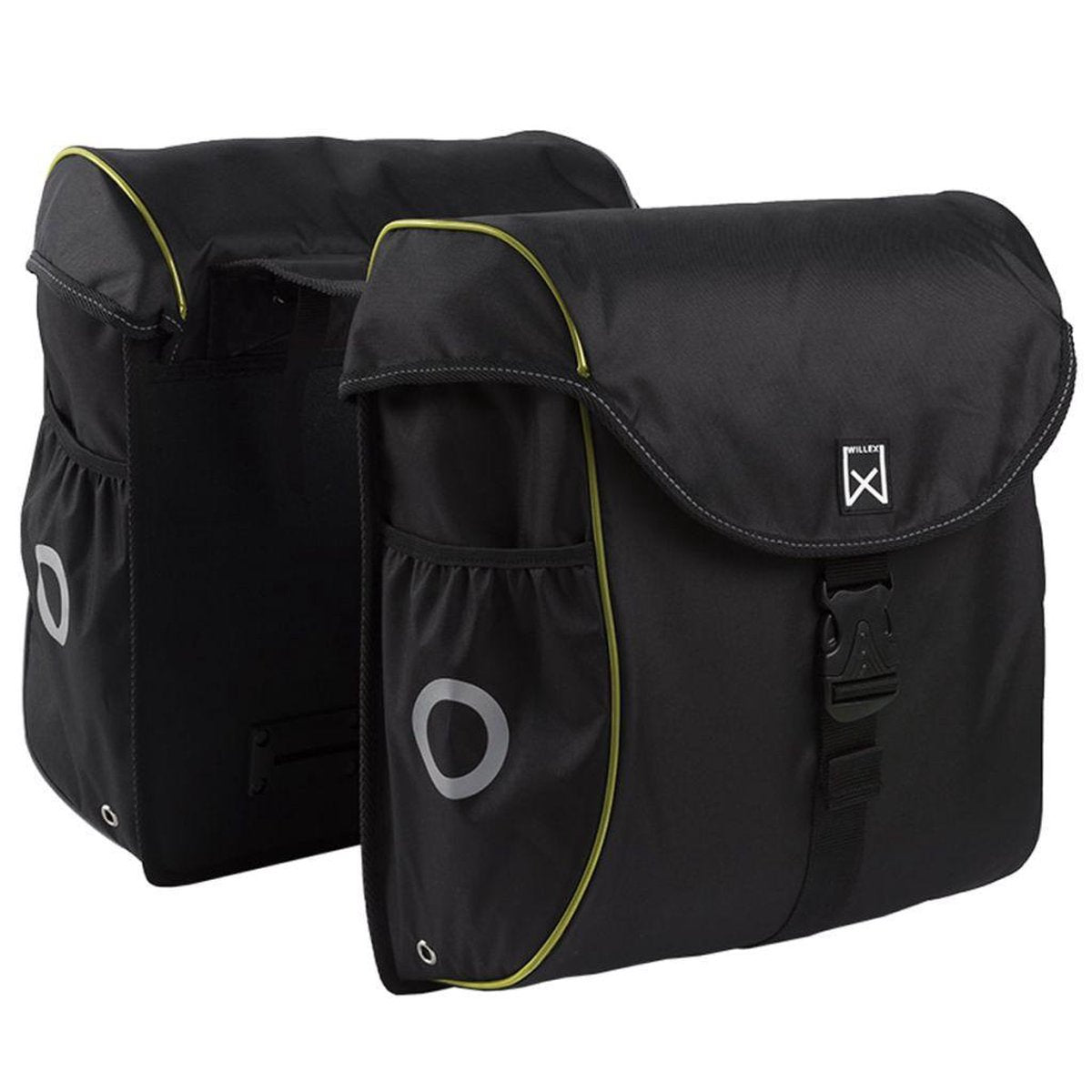 Willex 300 serie - Dubbele Fietstas - 38 l - Zwart/Geel