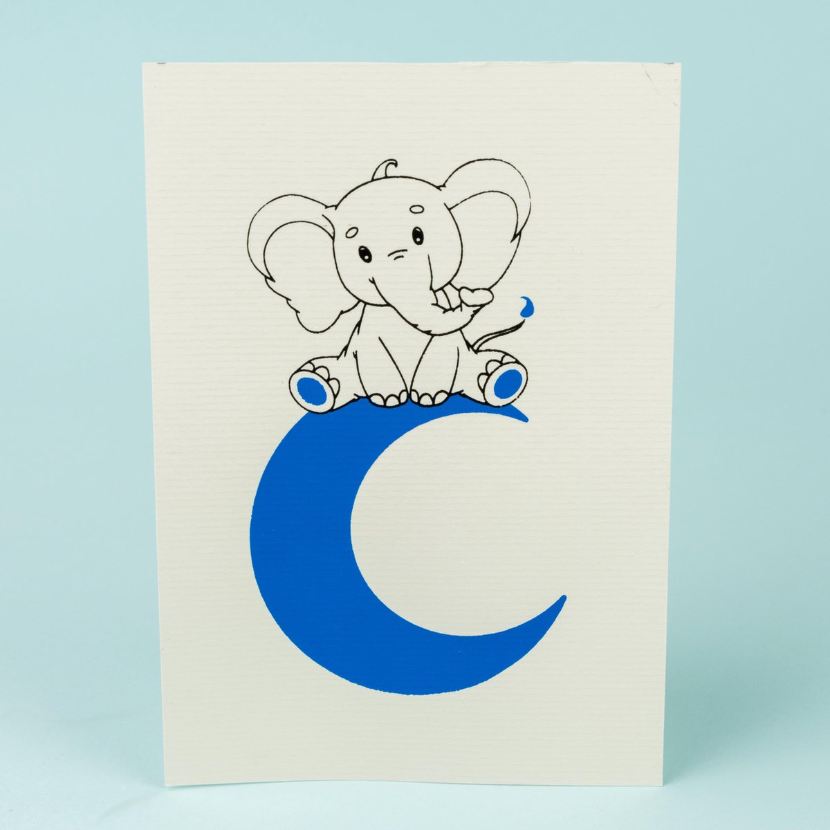 Studio Lam - Zittende Olifant Kaartje