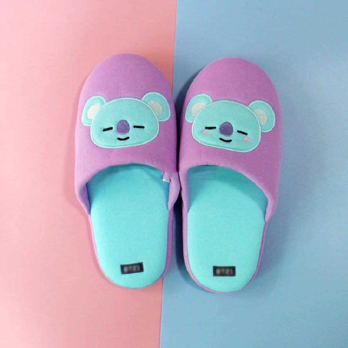 Kpop Bangtan BTS BT21 KOYA Rm Rapmon Pluche Slippers Kawaii Tata Koya Chimmy Cooky Meng Shooky Rj Jin Van Knuffel Fans Present Gift voor Meisje | One Size (Maat 36-40)