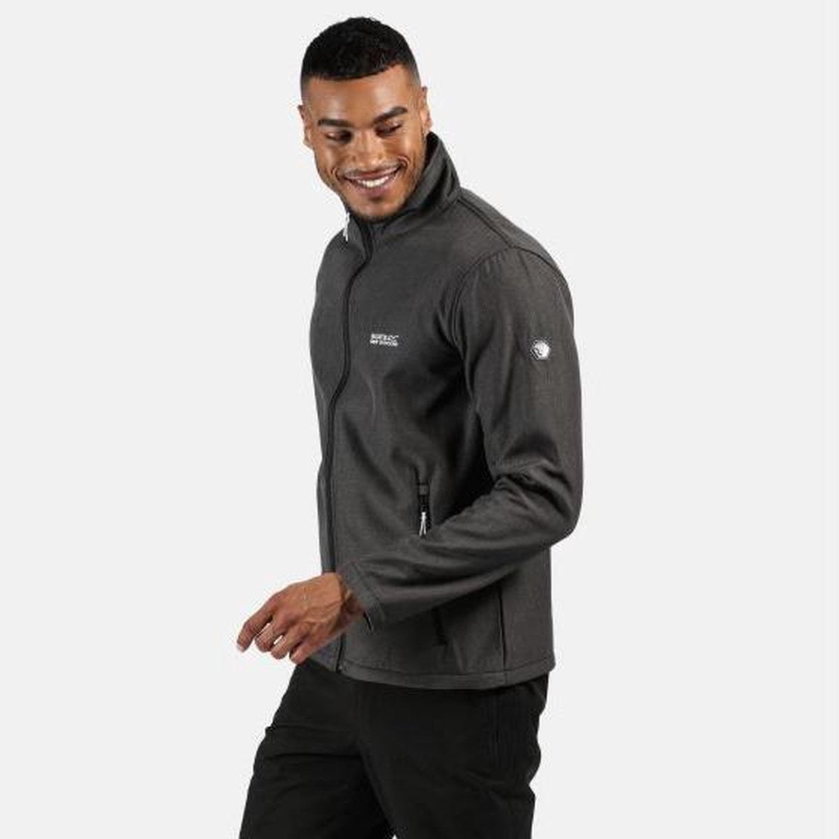 Regatta - Cera IV Heren Softshelljack - Black Marl - Maat 3XL