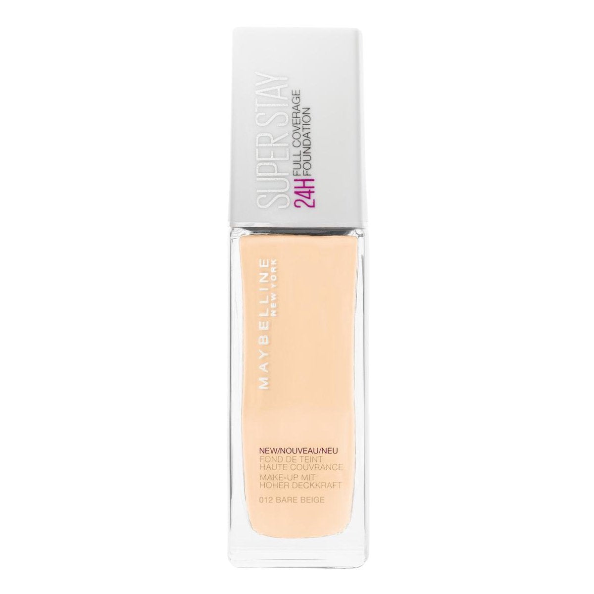 Maybelline 24H Full Coverage Foundation - 12 Bare Beige