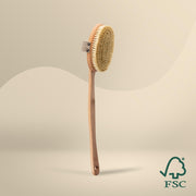 NATURE’S groove® Dry Brushing Huidborstel - Afneembare Steel - 100% Vegan en Natuurlijk - Normale Huid - Duurzaam Hout - Anti Cellulitis Apparaat - Douche en Badborstel - Droogborstel - Doucheborstel Rugborstel - Lichaamsborstel - Cellulite Borstel