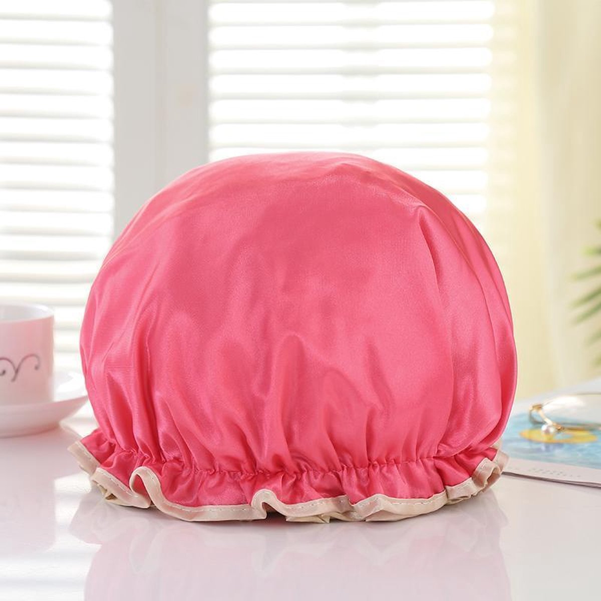 Afabs® Douchemuts / Shower cap / Douchekapje / Douchecap - Punch Roze